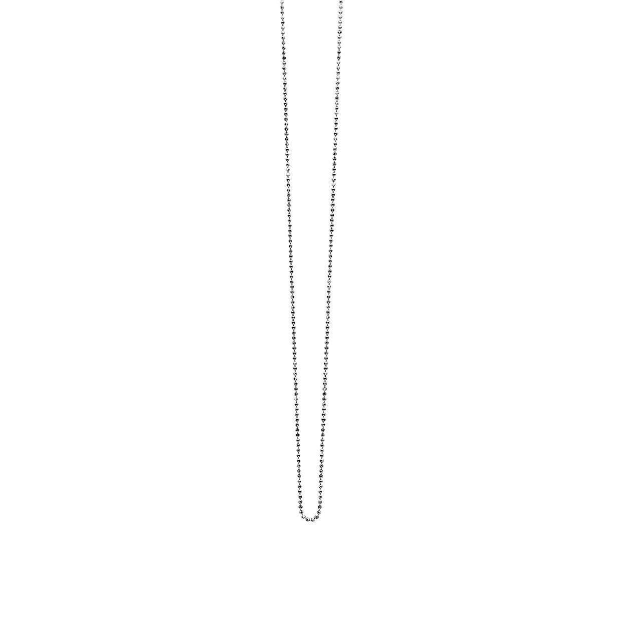 45cm Zinzi zilveren bolletjes ketting ZI45BOLXS