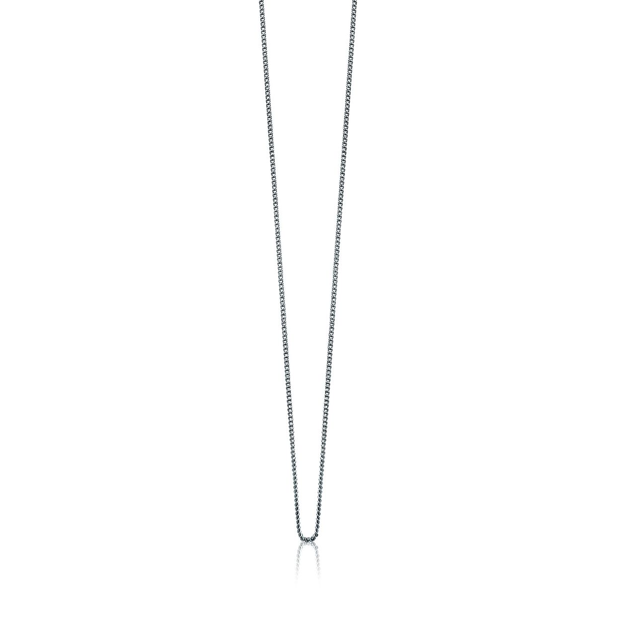 Zinzi zilver gerhodineerde gourmet schakelcollier in 45 cm met een karabijnsluiting.