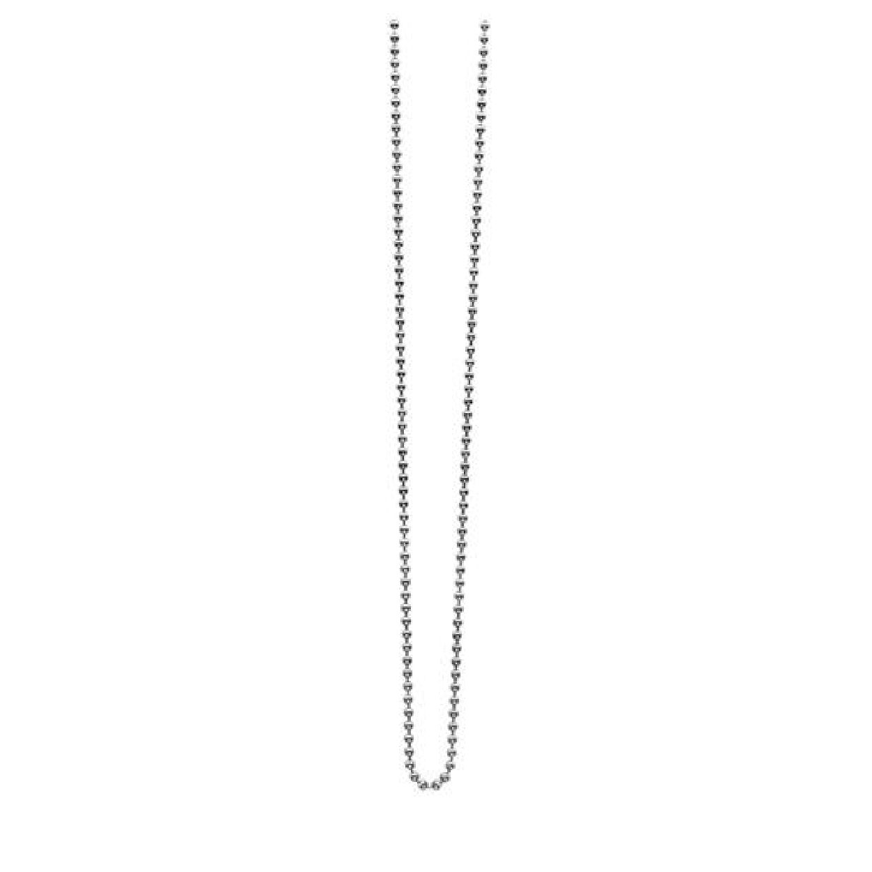 70cm Zinzi zilveren bolletjes ketting ZI70BOL