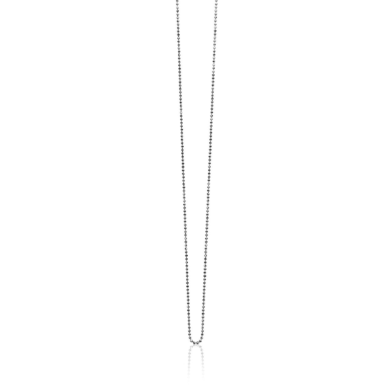 90cm Zinzi zilveren bolletjes ketting ZI90BOLXS