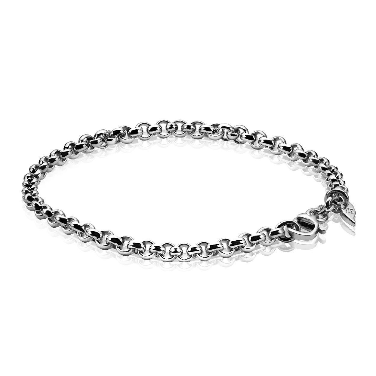 Zinzi zilveren jasseron armband 5mm breed 19cm ZIA1009