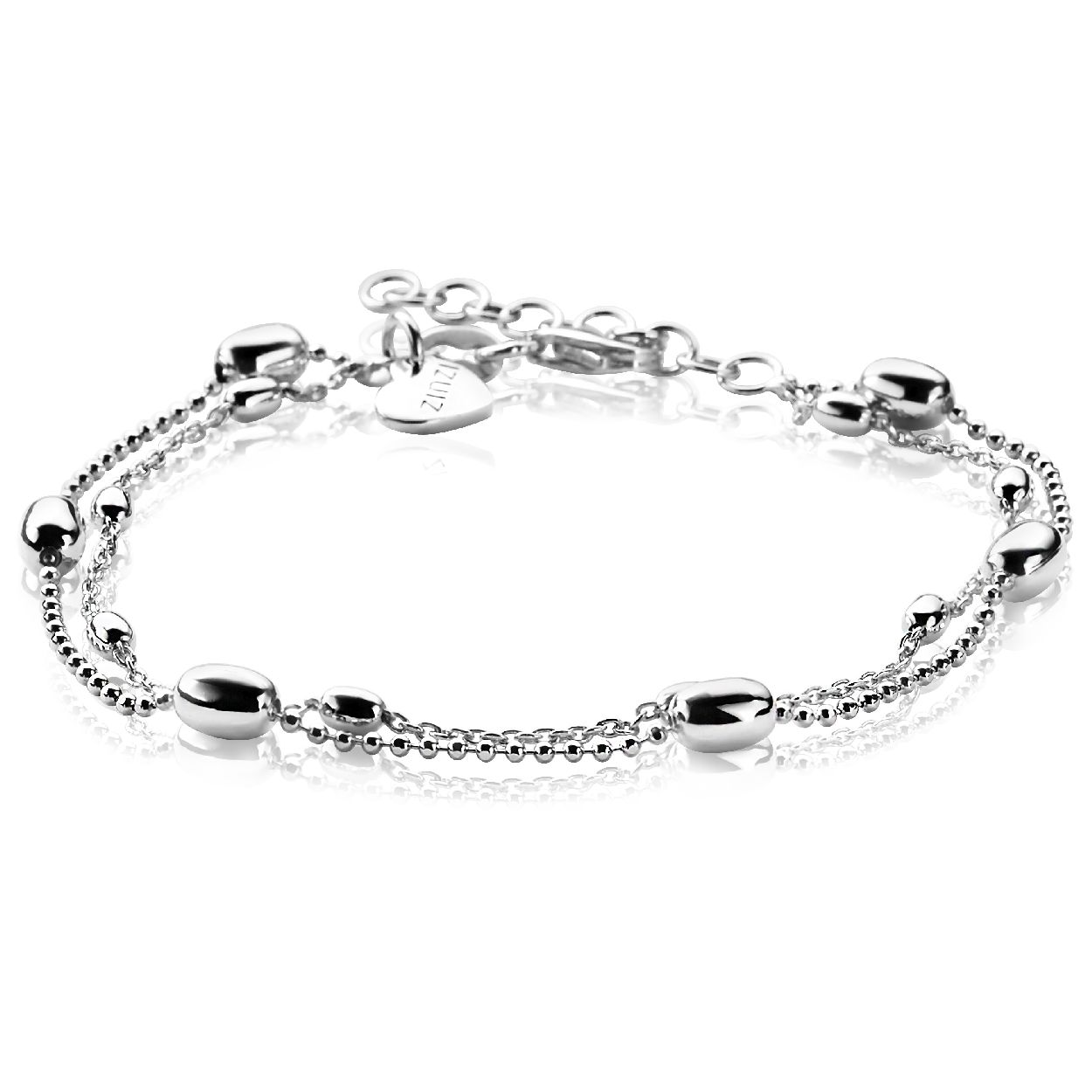 Zinzi zilveren fantasie armband 17,5-20,5cm ZIA1191