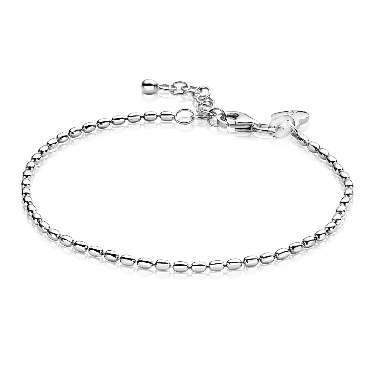 ZINZI zilveren fantasie armband ovaal 16,5-20cm ZIA1656