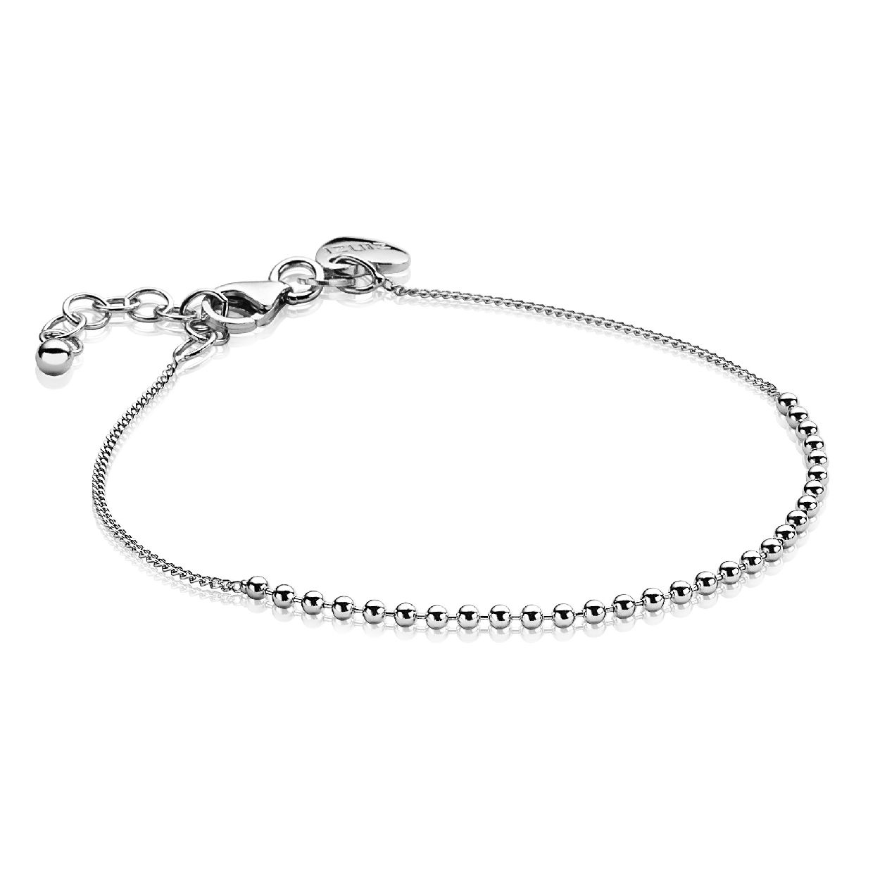 ZINZI zilveren fantasie armband gourmet bol 15,5-19,5cm ZIA1657