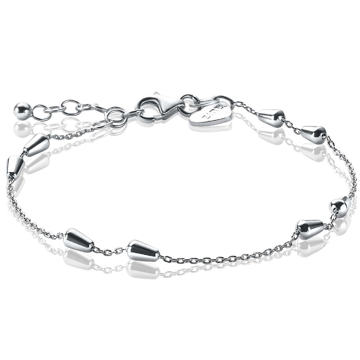 ZINZI zilveren fantasie armband 17-19,5cm ZIA1910