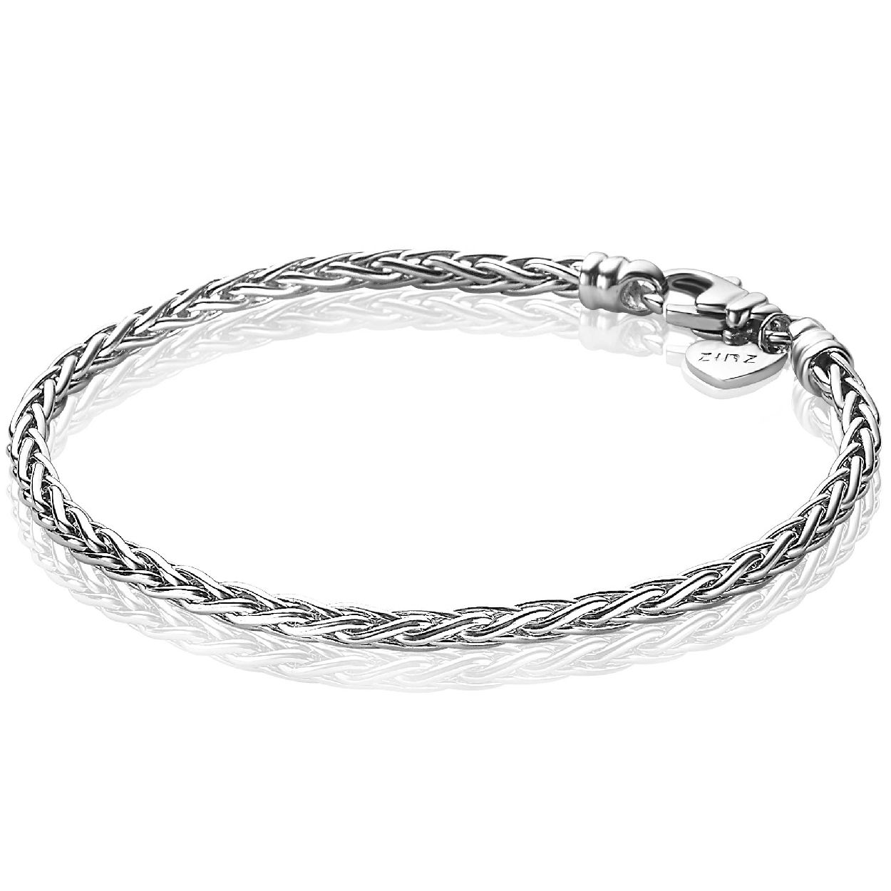 ZINZI zilveren massieve palmier schakelarmband. Deze unieke schitterende palmierschakel heeft een breedte van 3mm en de armband een lengte van 18,5cm. Met herkenbaar Zinzi hartje bij de sluiting. De armband is vervaardigd van eerste gehalte zilver (925) en voorzien van een extra rodiumlaag voor een langdurige glans. Combineer meerdere zilveren armbanden aan je pols en in verschillende kleuren.
ZINZI zilveren schakelarmband palmier massief 3mm breed 18,5cm ZIA1912
