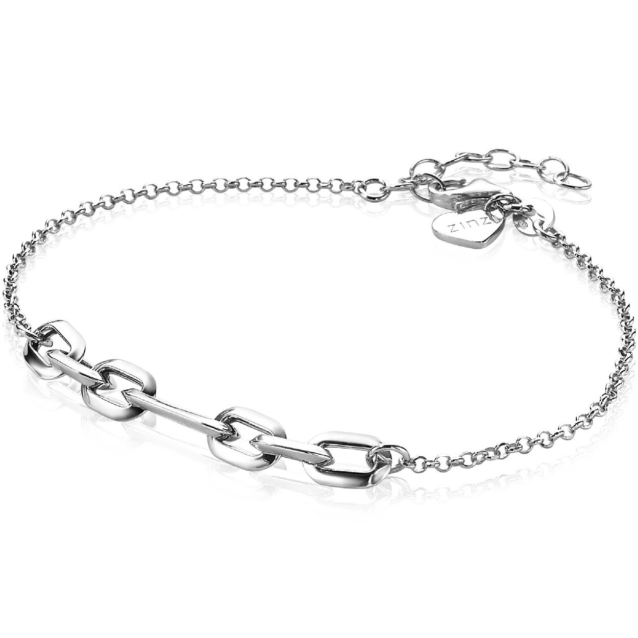 ZINZI zilveren schakel armband ZIA1986