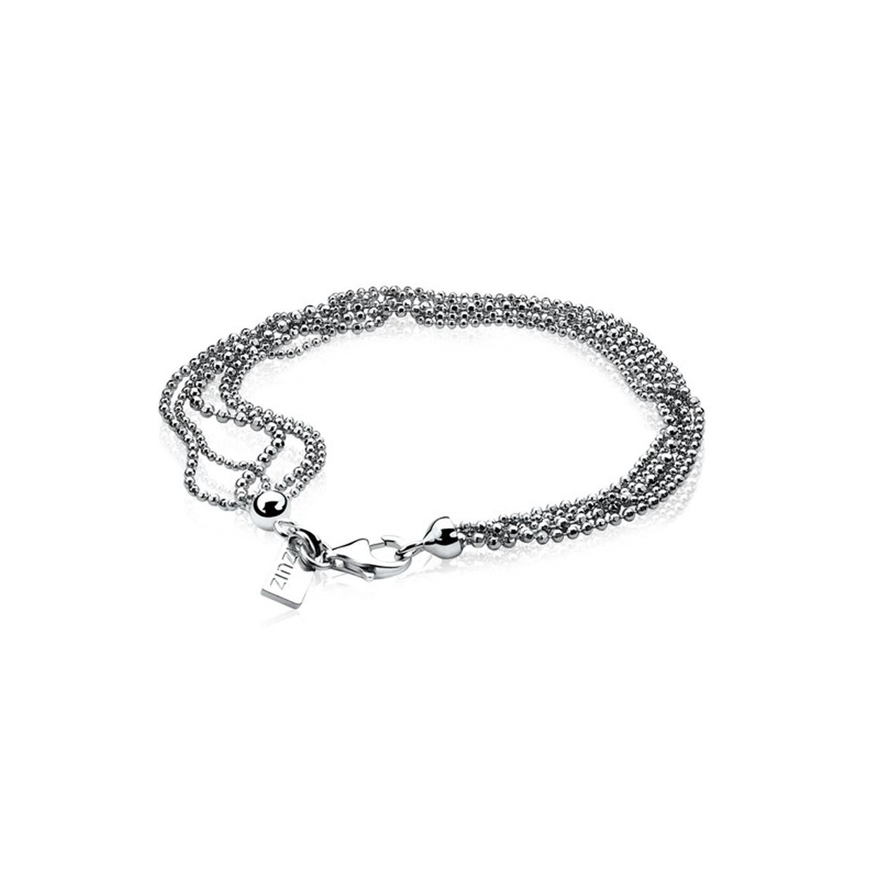 ZINZI zlv.bolletjes armband 5-strengs