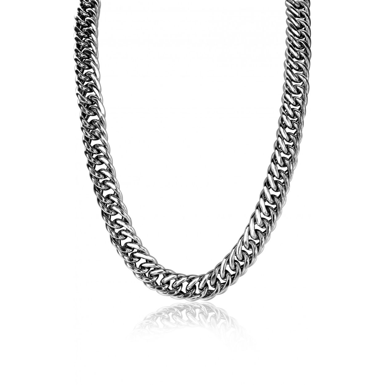 Zinzi zilveren gourmet ketting 10mm breed 45cm ZIC1122
