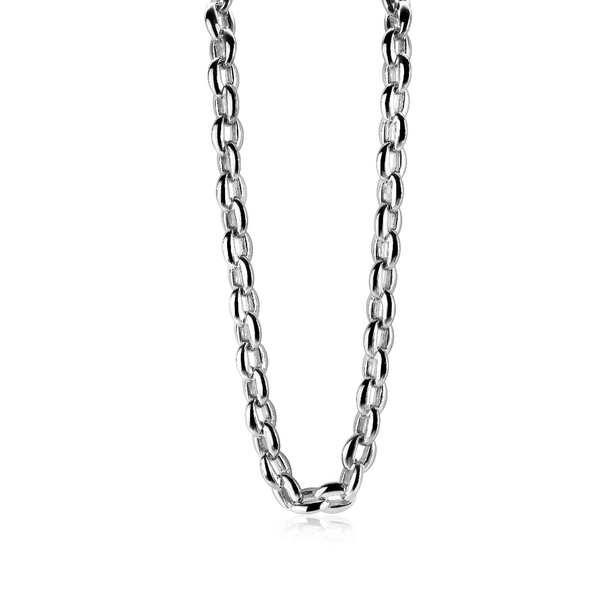 Zinzi zilveren schakel collier 43cm ZIC1206