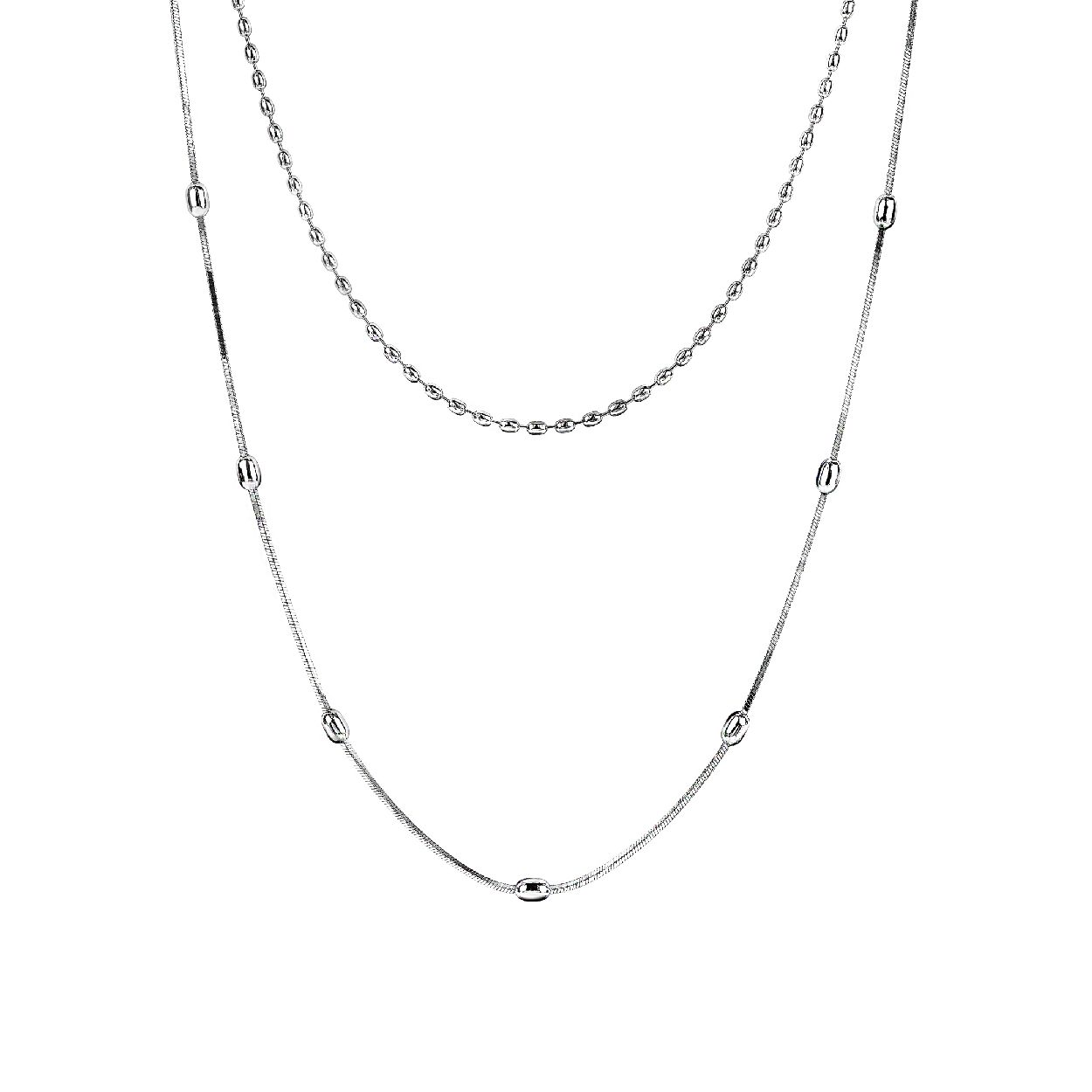 ZINZI zilveren multi-look ketting 40-45cm ZIC1345