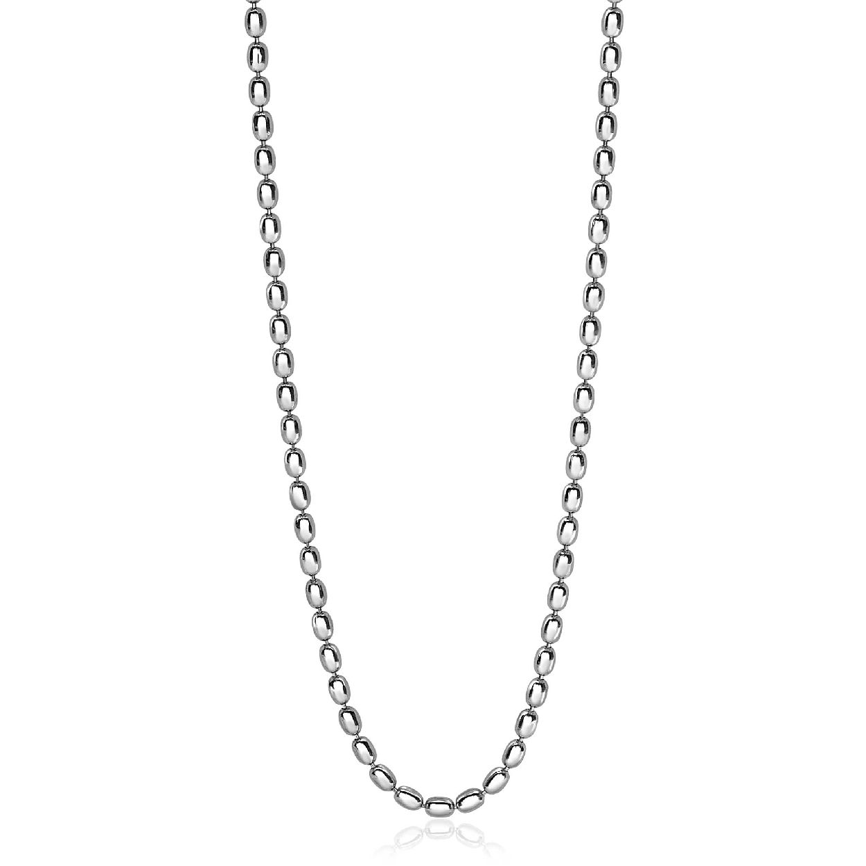 ZINZI zilveren fantasie collier ovaal 42-45cm ZIC1656