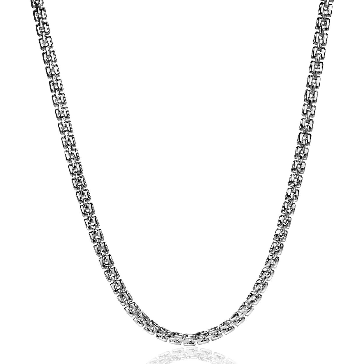 ZINZI zilveren collier rolexstyle schakel 4,5mm breed 43cm ZIC2148