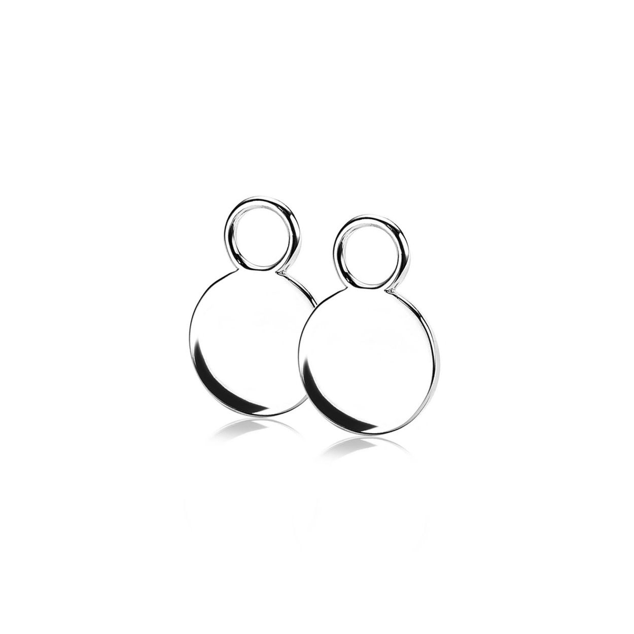 ZINZI zilveren oorbedels ZICH1306 (zonder oorringen)
Rond 11mm