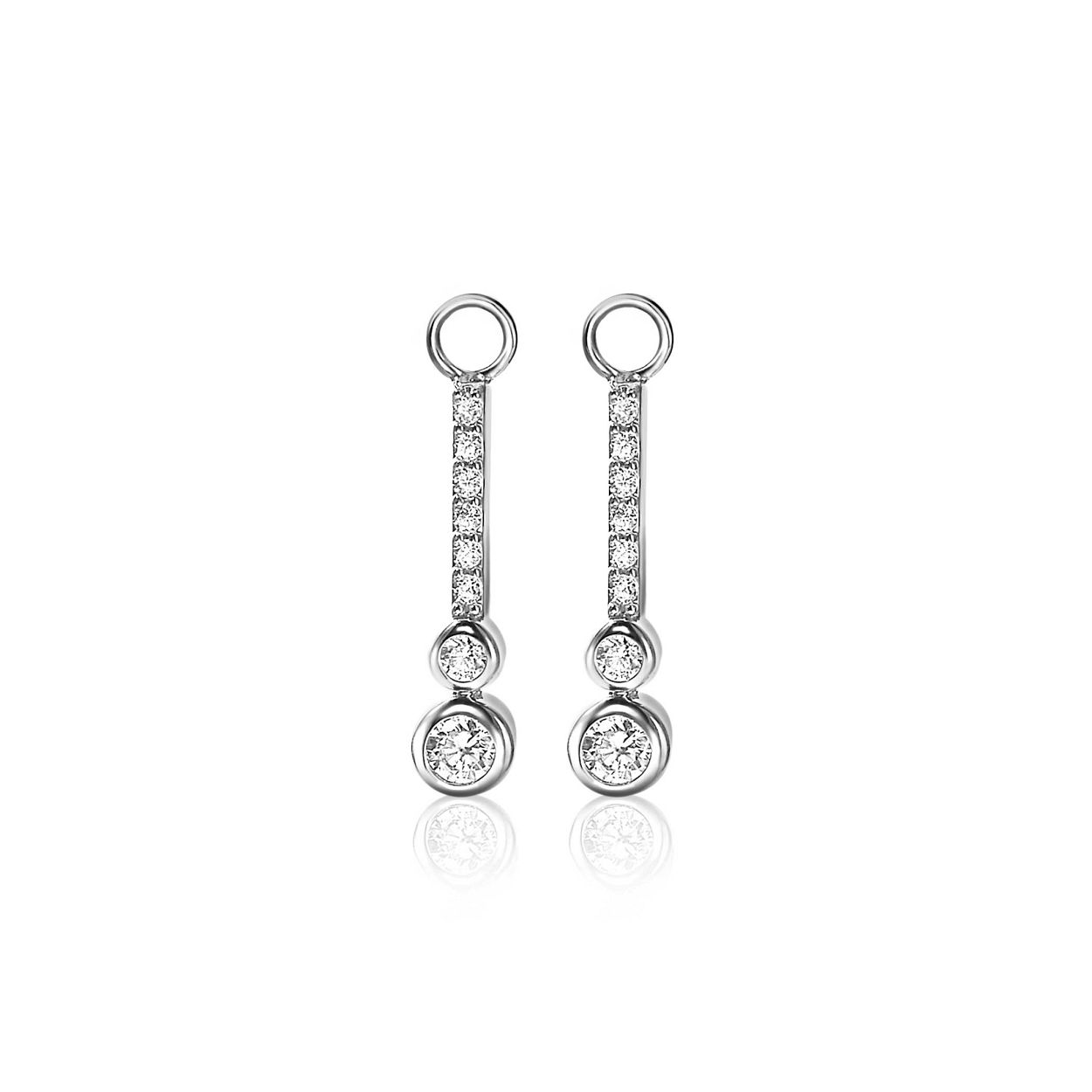 ZINZI CREOOLHANGERS ZILVER