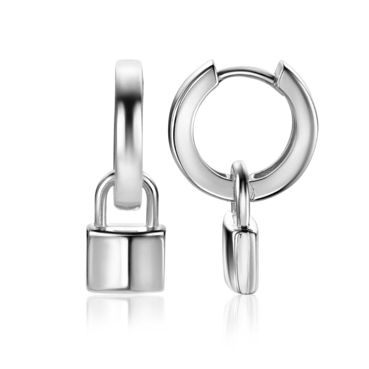 ZINZI zilveren oorbedels in de vorm van een slotje. Deze trendy oorbedels zijn 13mm groot. De oorringen zijn niet bij de prijs inbegrepen. Vervaardigd van eerste gehalte zilver (925) en met extra rodiumlaag.