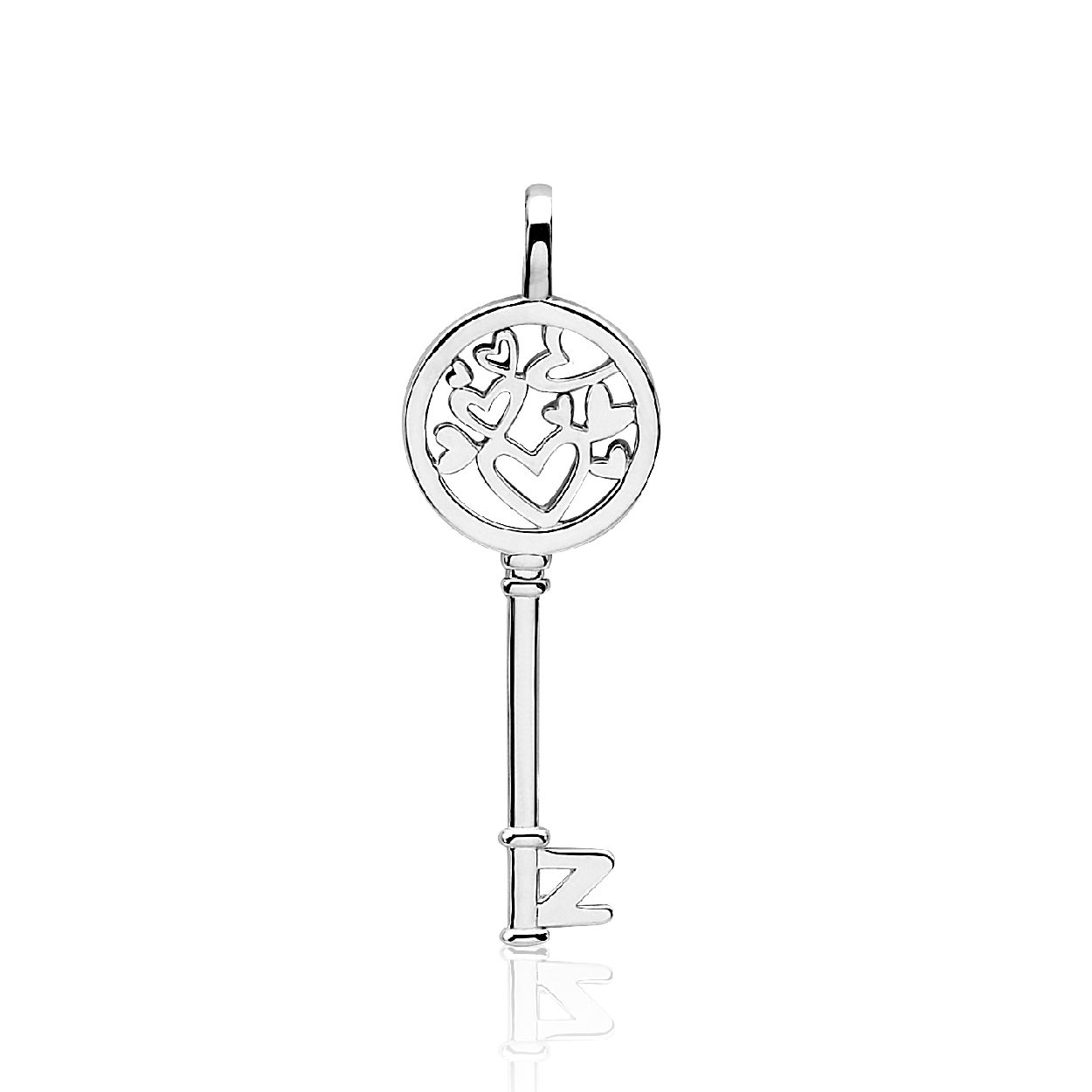 Zinzi zilveren hanger sleutel ZIH636
