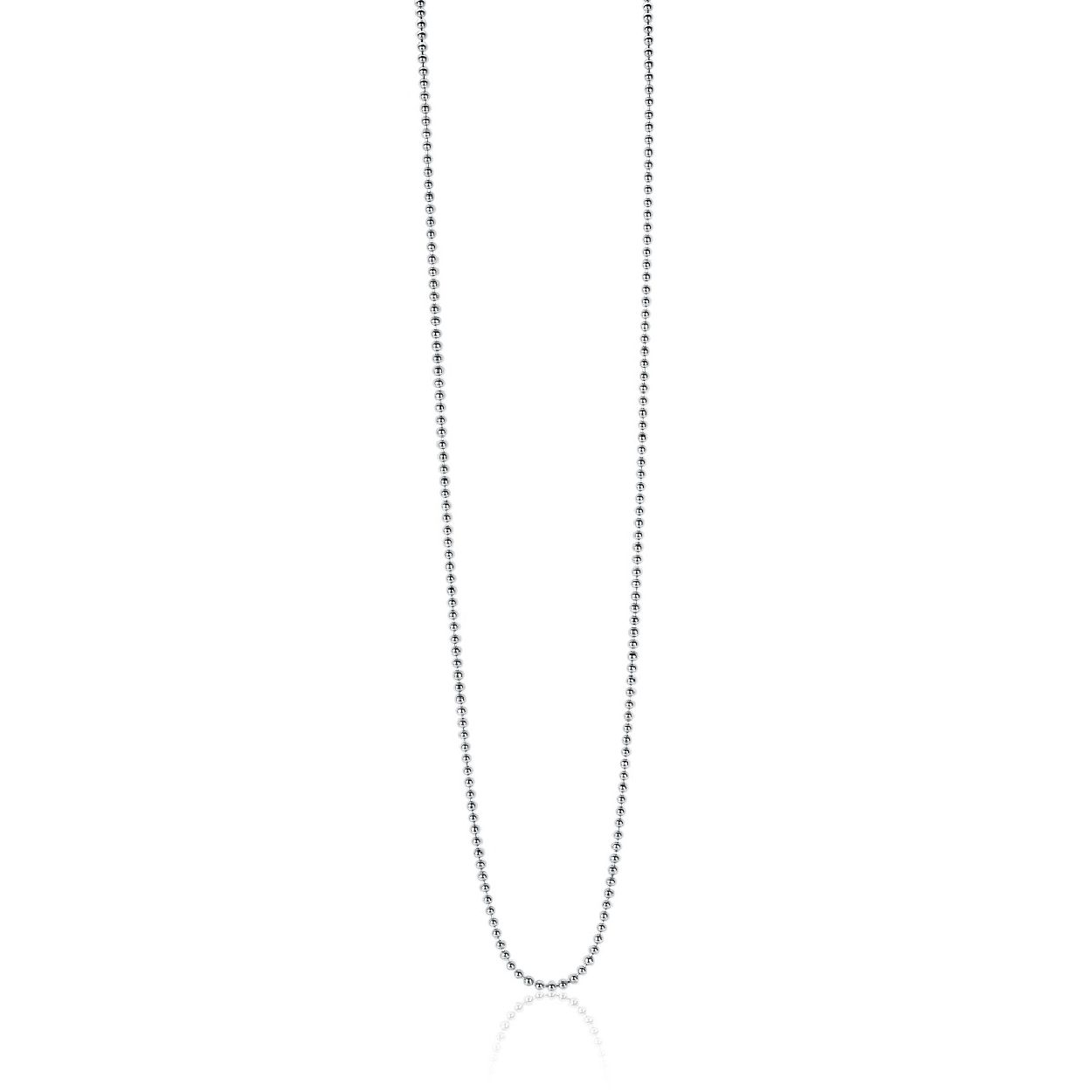 ZINZI zilveren bolletjes ketting 42cm ZILC-B42