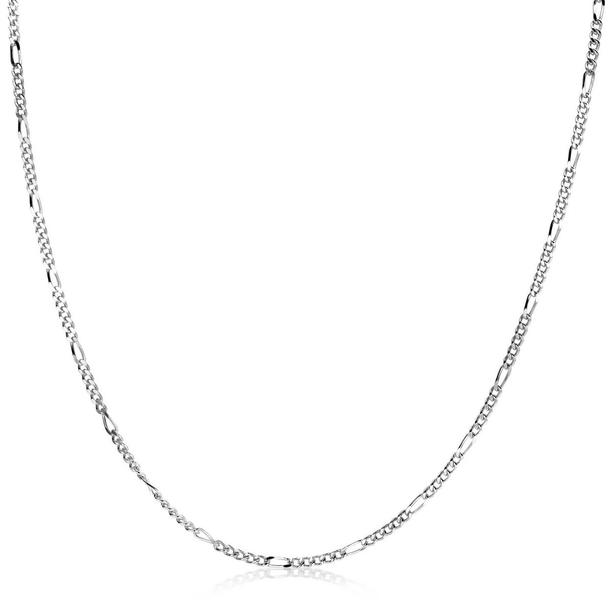 ZINZI zilveren figaro ketting 42cm (1,7mm breed). Ideaal om je hanger aan te hangen. De verschillende lengte-kettingen zijn gemakkelijk met elkaar te combineren om je hals. Met herkenbaar Zinzi hartje bij de sluiting. Vervaardigd van eerste gehalte zilver (925) en met extra rodiumlaag voor een langdurige glans.