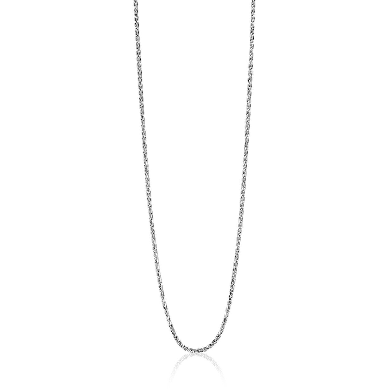 45cm ZINZI zilveren palmier ketting ZILC-P45
