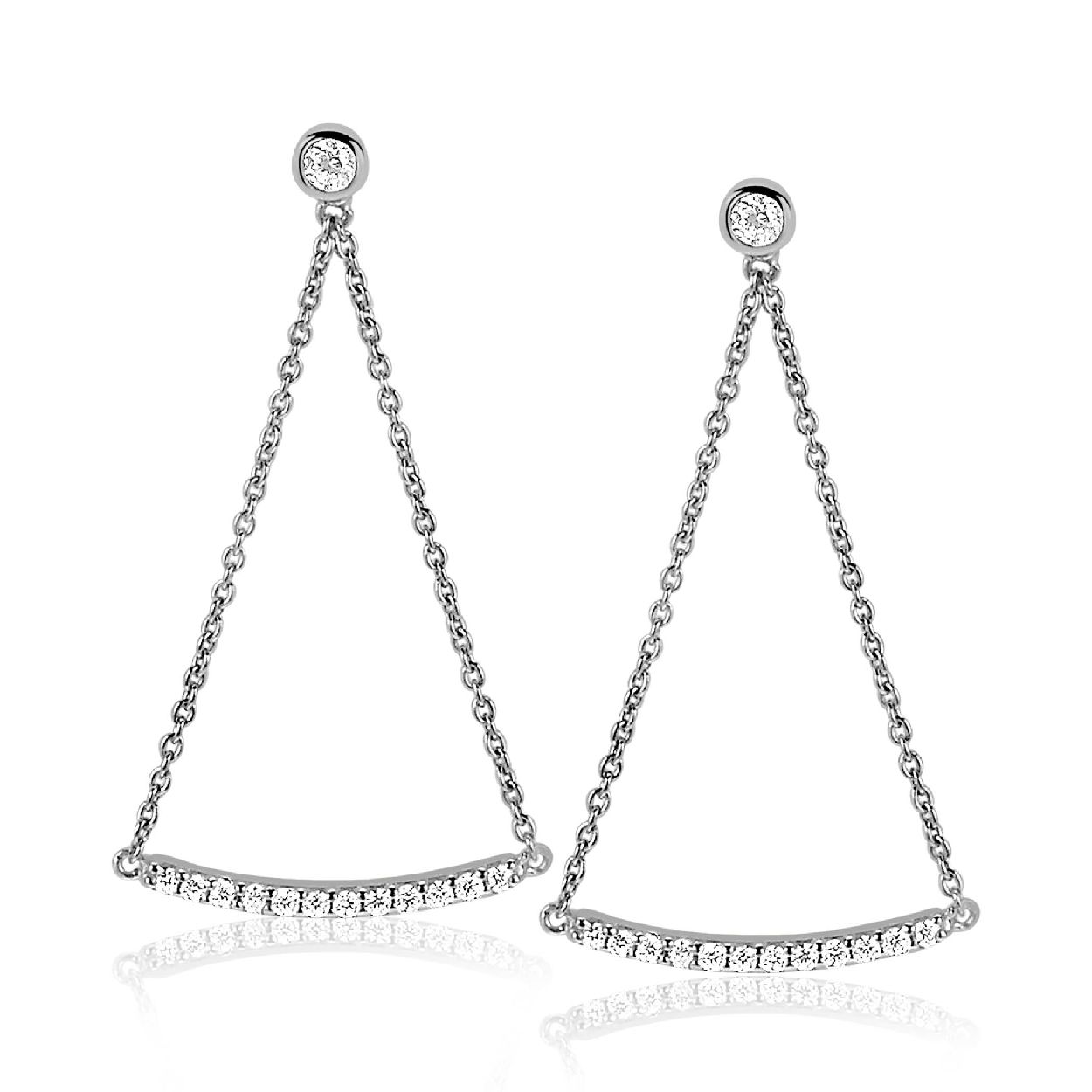 Zinzi zilveren oorhangers ZIO1066