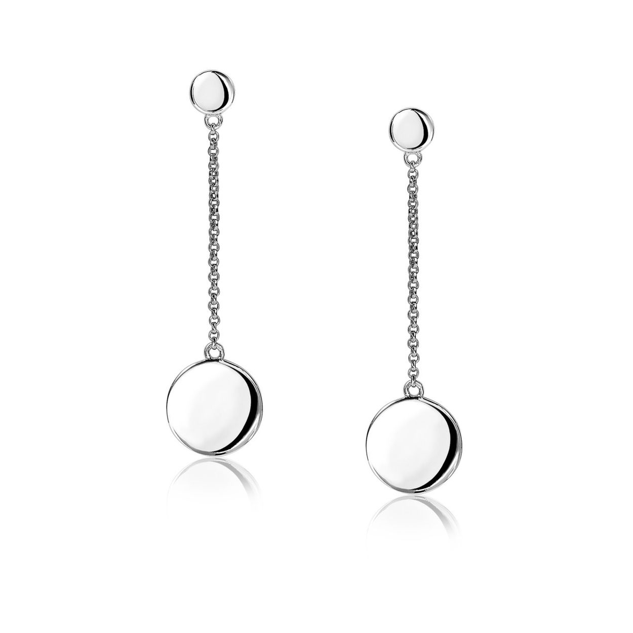 Zinzi zilveren oorhangers