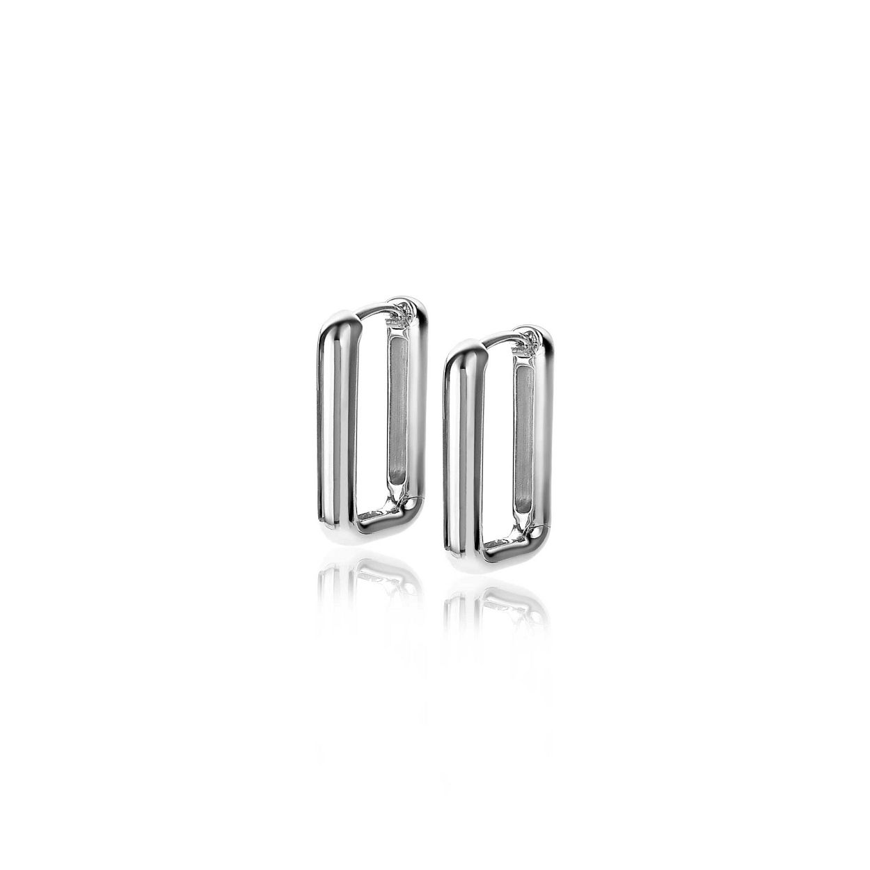 ZINZI zilveren luxe oorringen 15x2mm ovale vorm ZIO2221