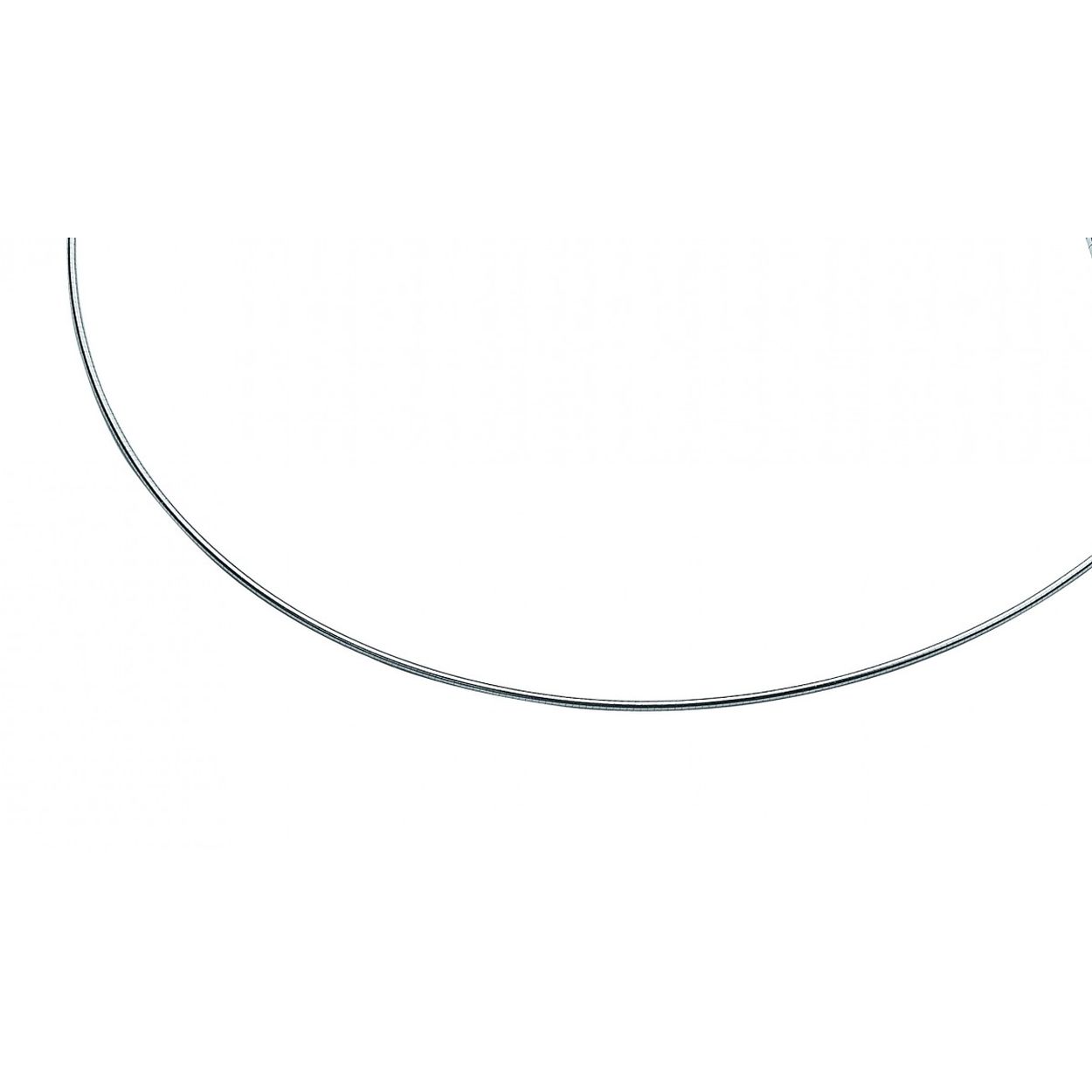 Zilveren omega collier 1mm - 48cm