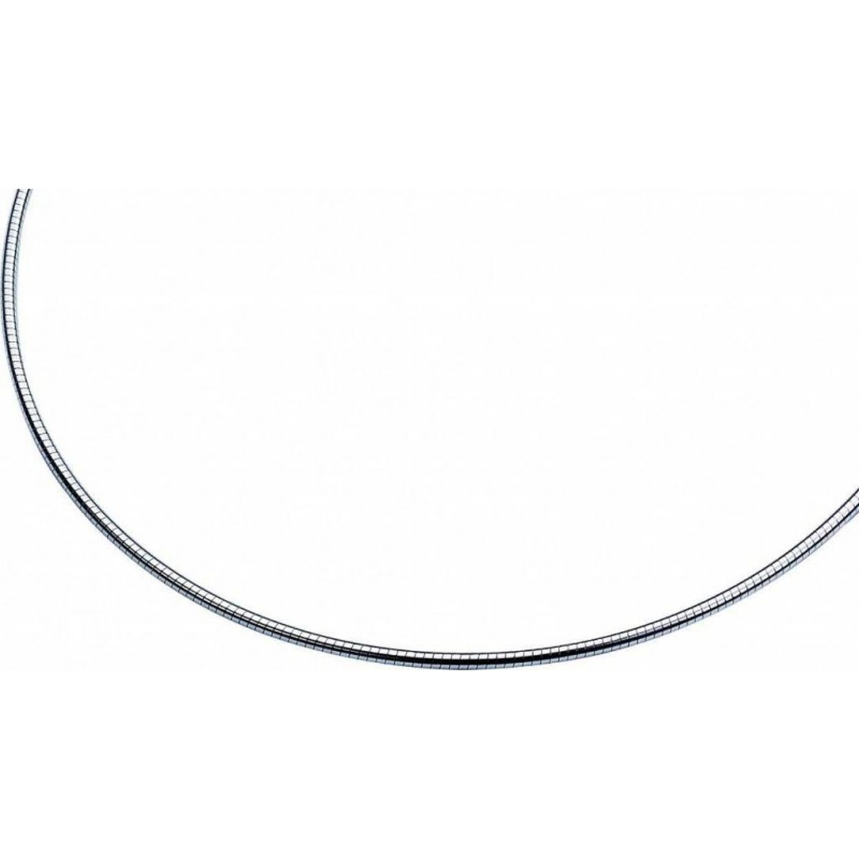 ZINZI zilveren Omega 2mm 48cm rodinated