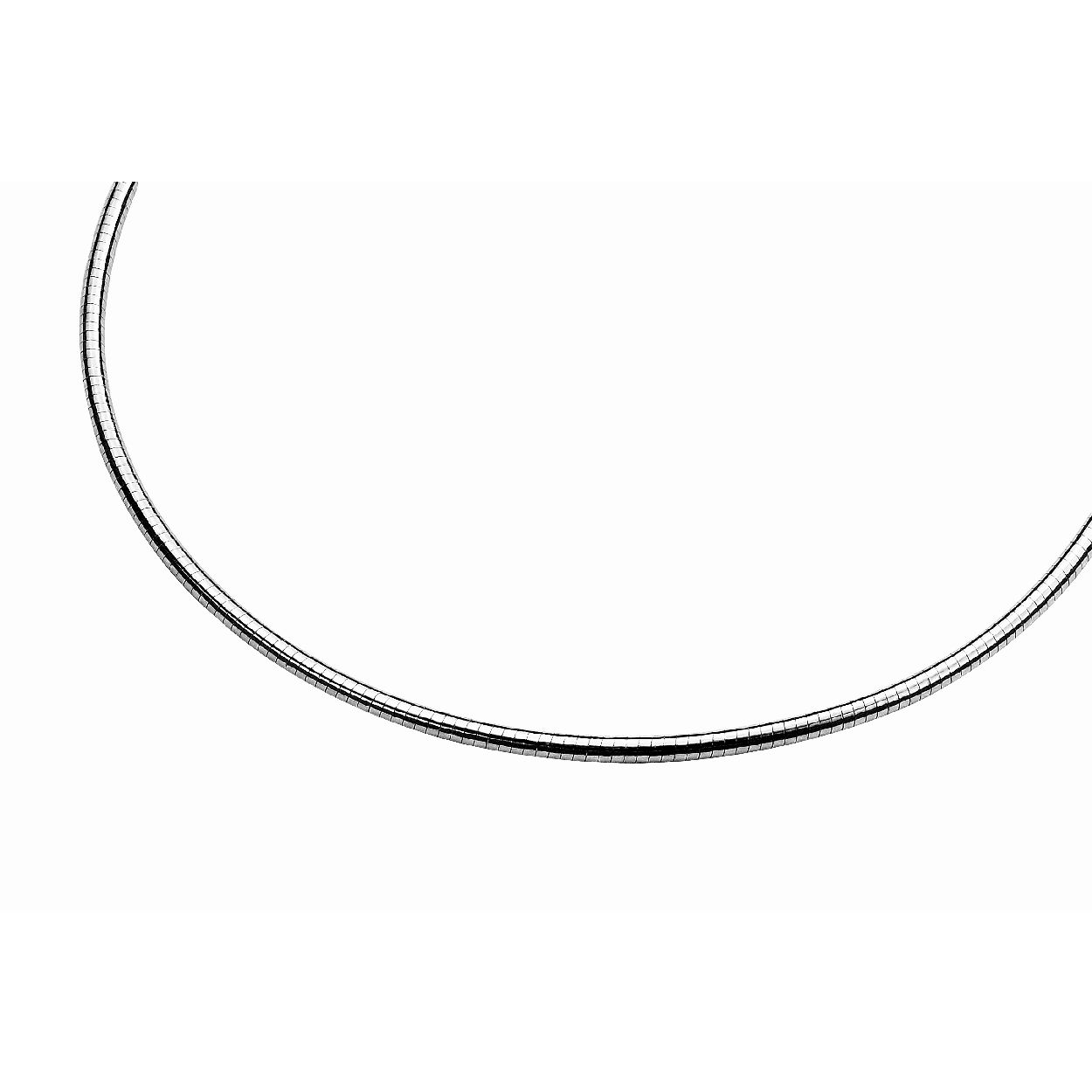 48cm Zinzi zilveren omega collier 3mm breed ZIOM3-48