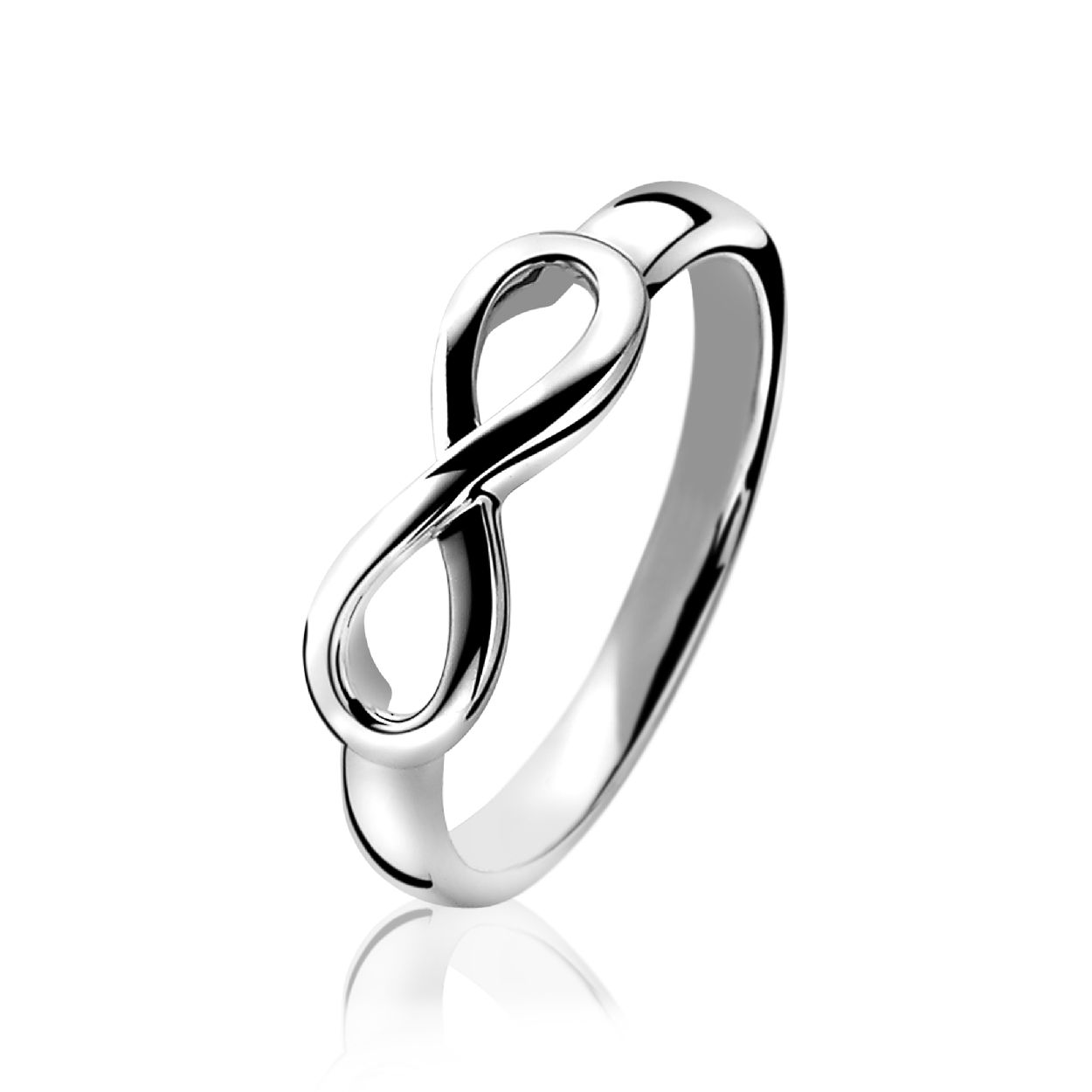 ZINZI zilveren ring infinity glad ZIR1065-54