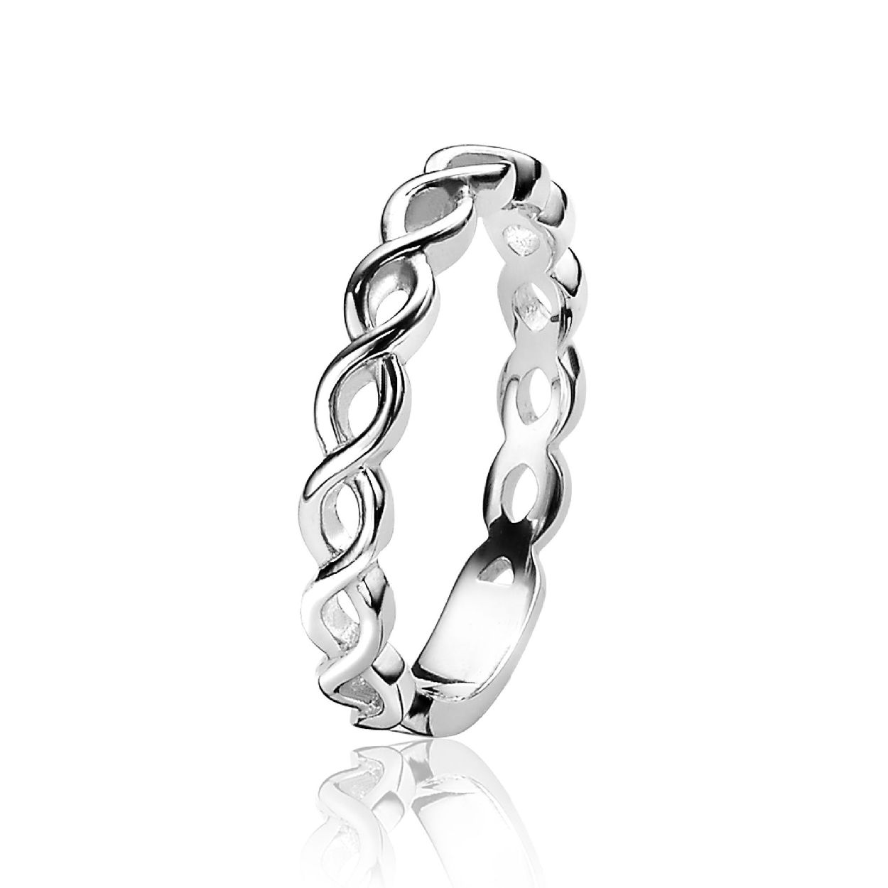 ZINZI zilveren aanschuifring Infinity ZIR1265-58