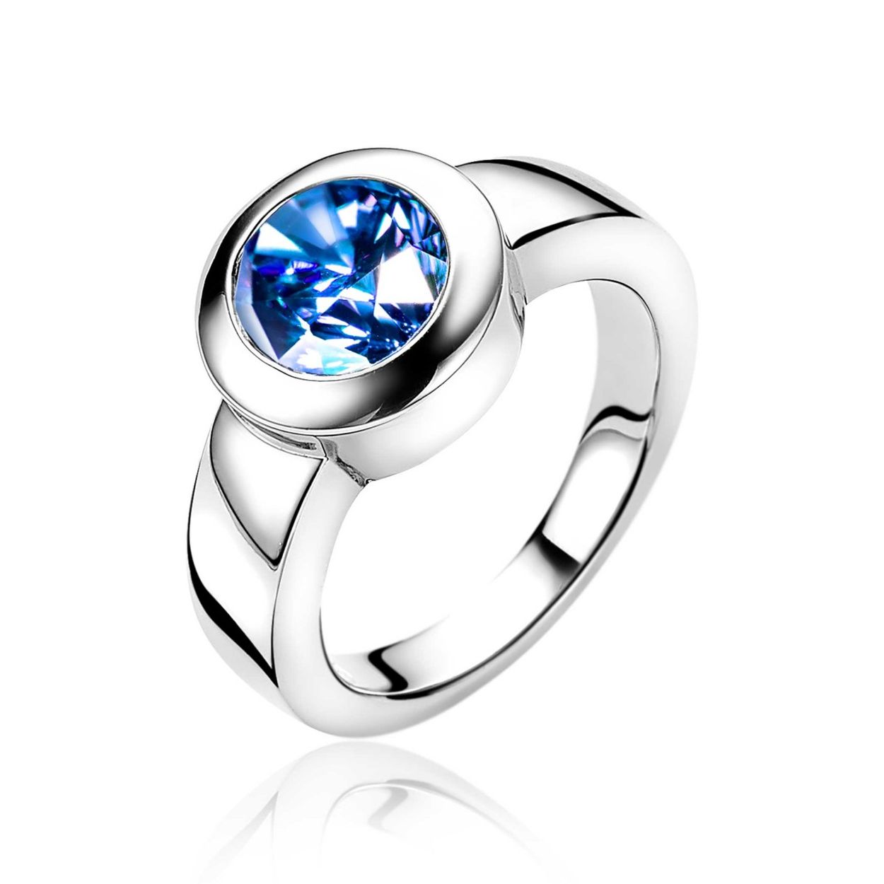 Zinzi zilveren wissel ring ZIR1