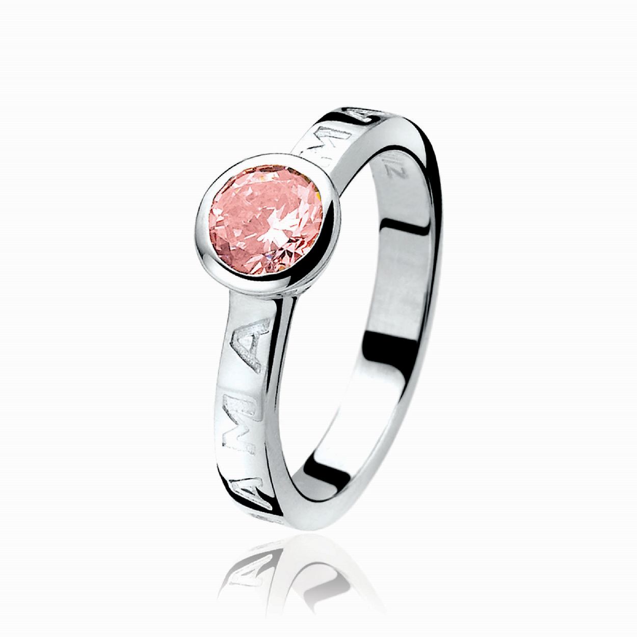 ZINZI zilveren mama ring roze ZIR849R