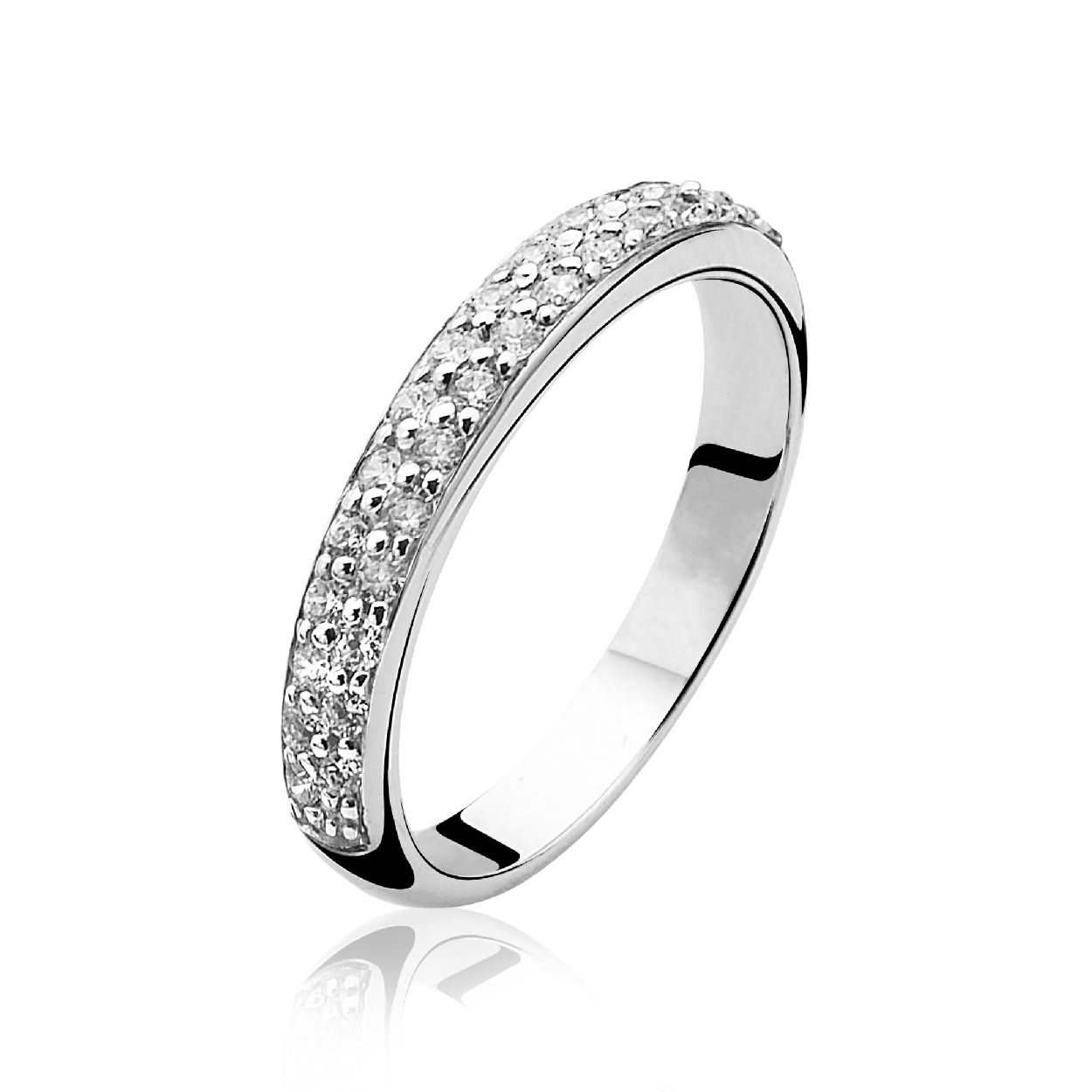Zinzi Aanschuifring Zilver Zirkonia ZIR881-52