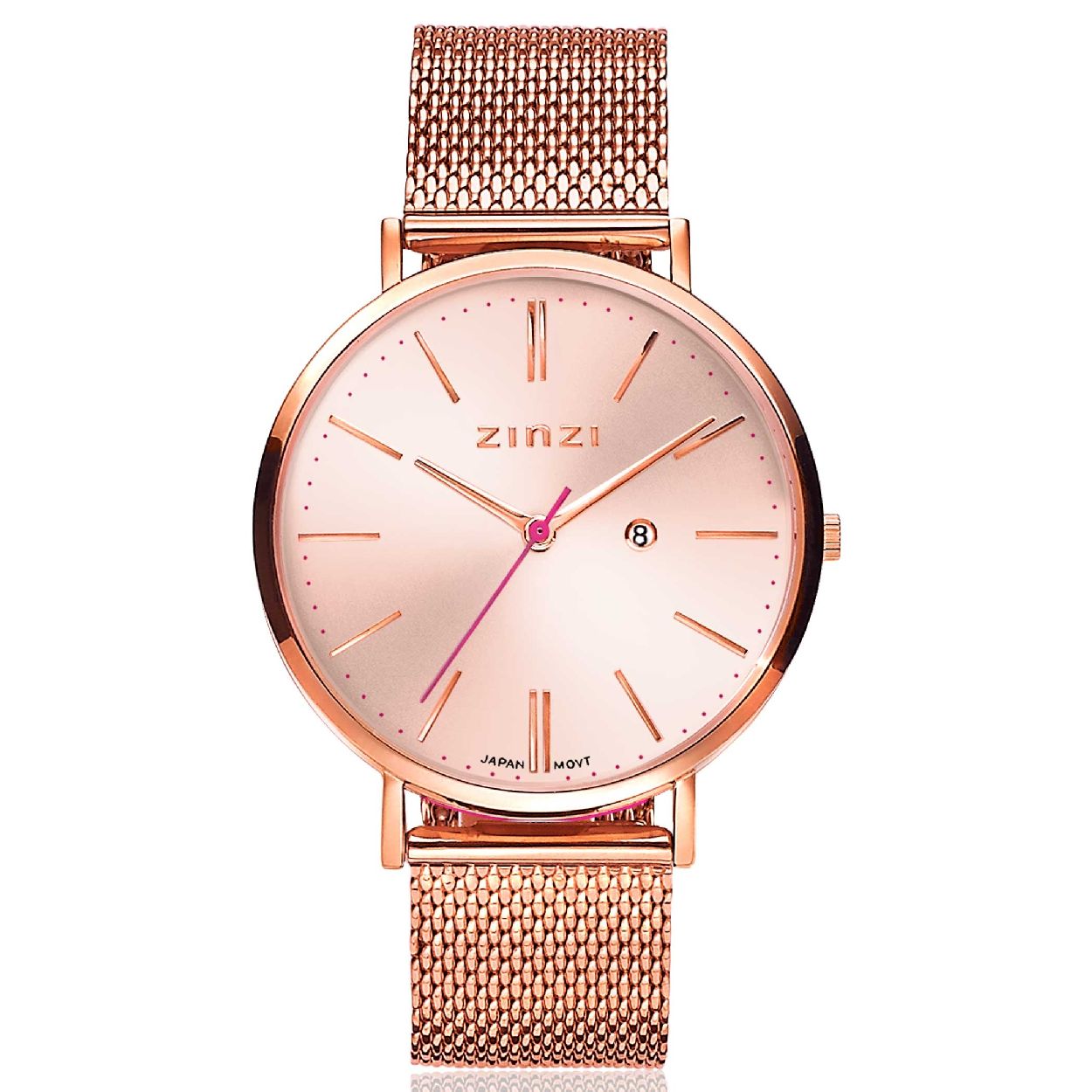 Zinzi horloge, Retro rose/rose