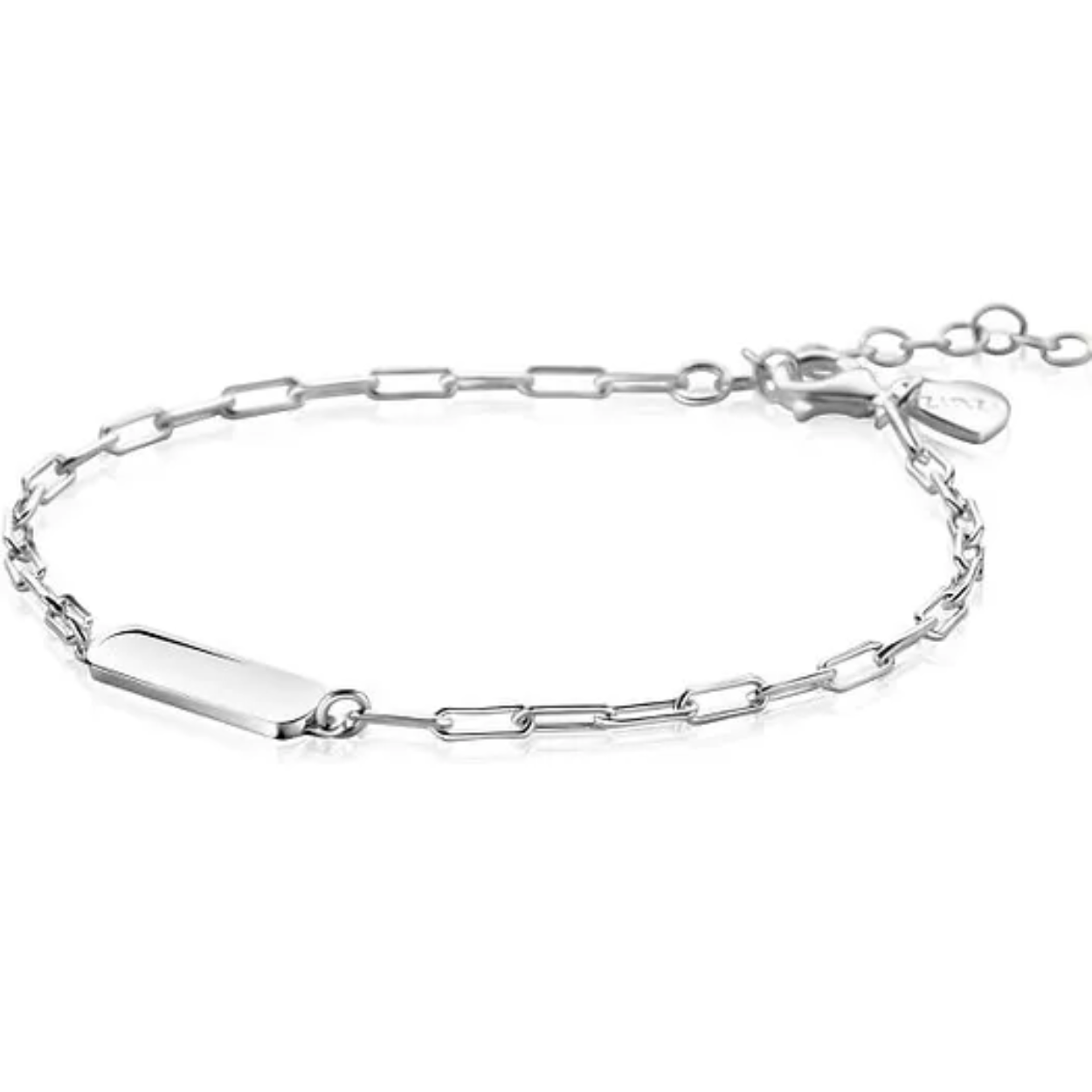 Zinzi Zilv graveerplaat armband