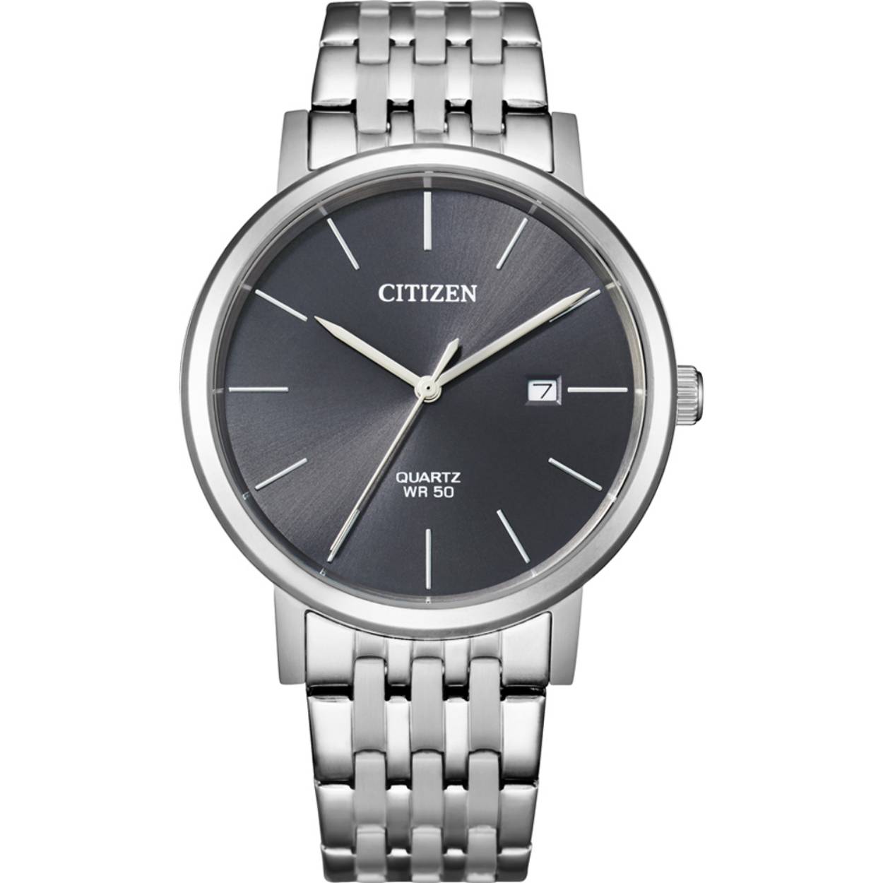 STALEN HEREN HORLOGE CITIZEN MET STALEN BAND BI5070-57H
Stalen herenhorloge uit de Sports collectie van Citizen. Het horloge heeft een grijze wijzerplaat met datumaanduiding en een secondewijzer.
