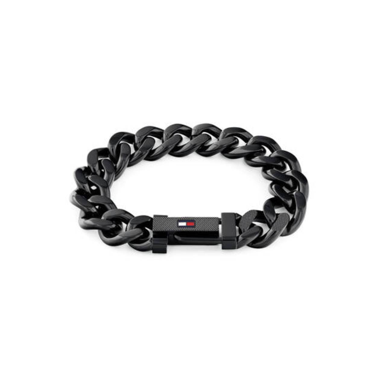 Tommy Hilfiger zwart gecoat stalen armband 