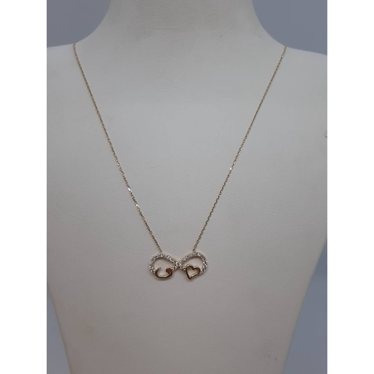 gouden ketting 14kt met stenen