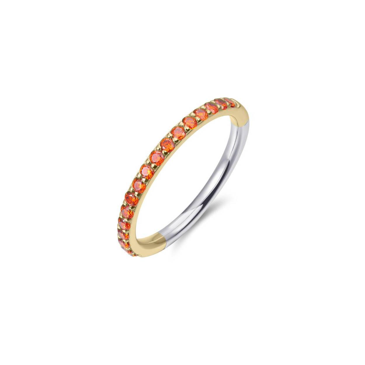 Stacking ring with stones R066YO