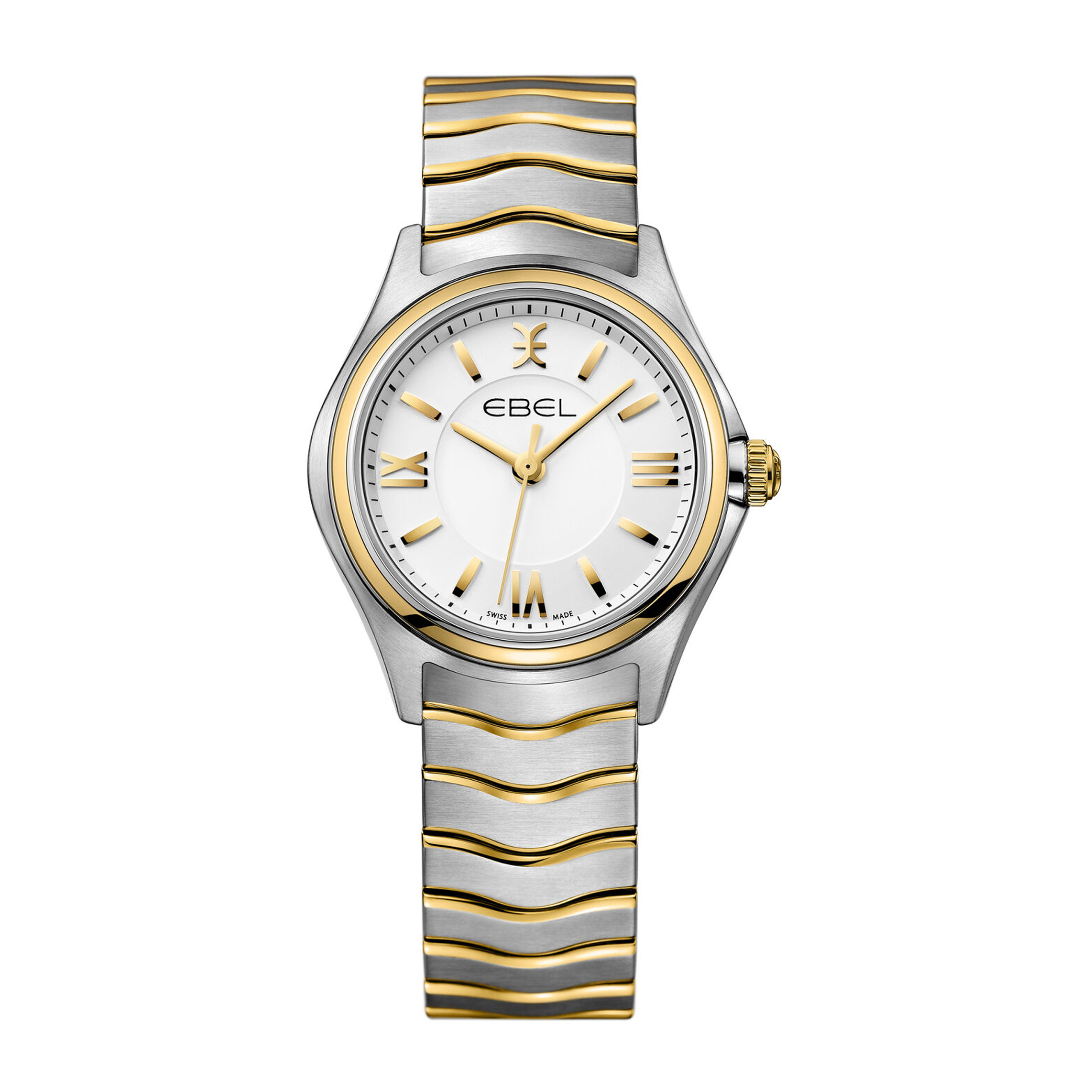 Dit prachtige dameshorloge van Ebel heeft een strakke uitstraling. De 18 karaat gouden details staan in mooi contrast met de zilverkleurige wijzerplaat. Waardoor dit horloge bij verschillende sieraden en gelegenheden gedragen kan worden.