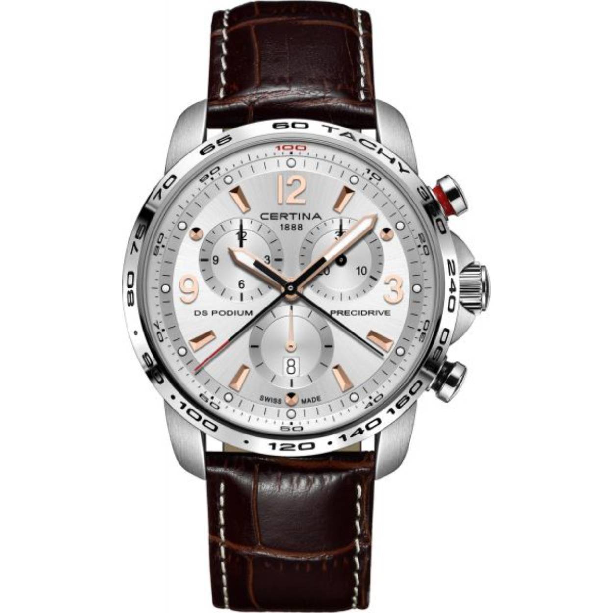 DS podium heren chronograaf.  10ATM waterdicht.
