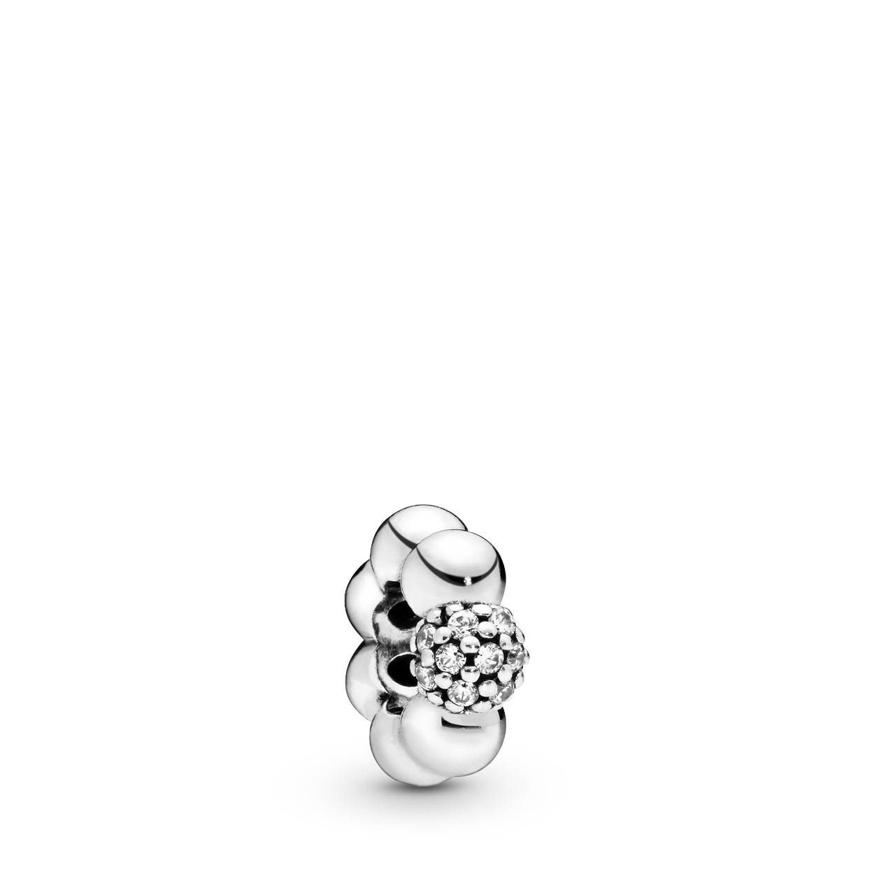 Pandora spacer zilver zirkoon