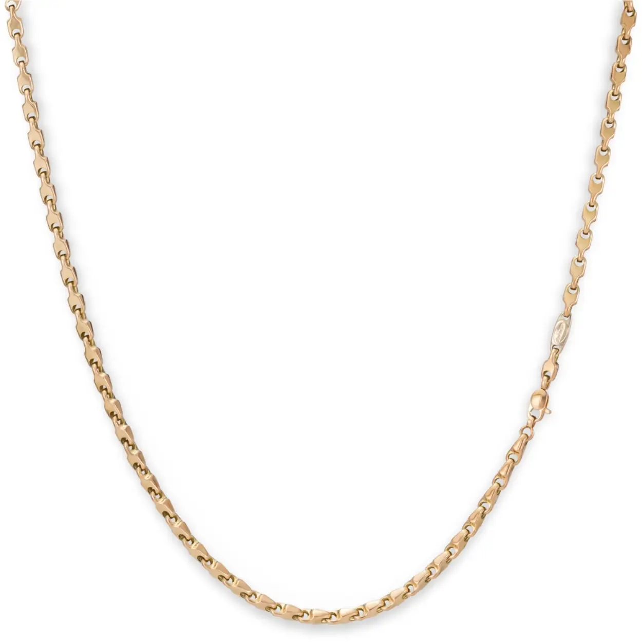 Rose gouden schakel collier 836-C Monzario