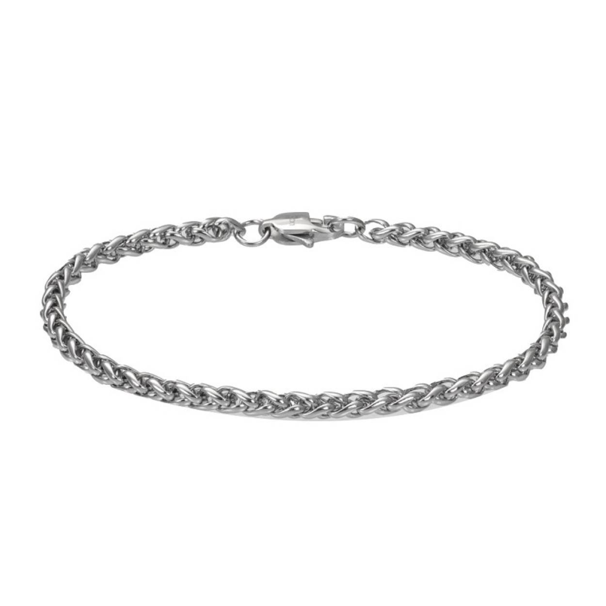 De iXXXi Men armband Round Chain is gemaakt van stainless steel. Het design van de armband bestaat uit een ronde schakel die gevlochten aan elkaar bevestigd zijn.