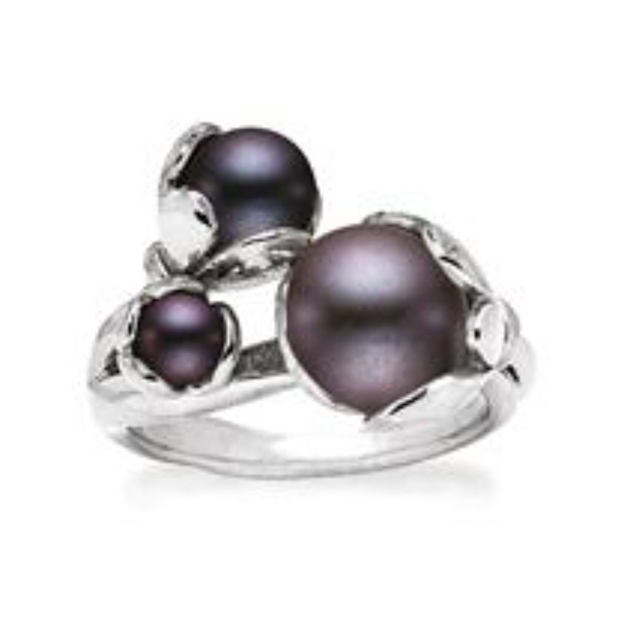 zilveren ring parel mt 54