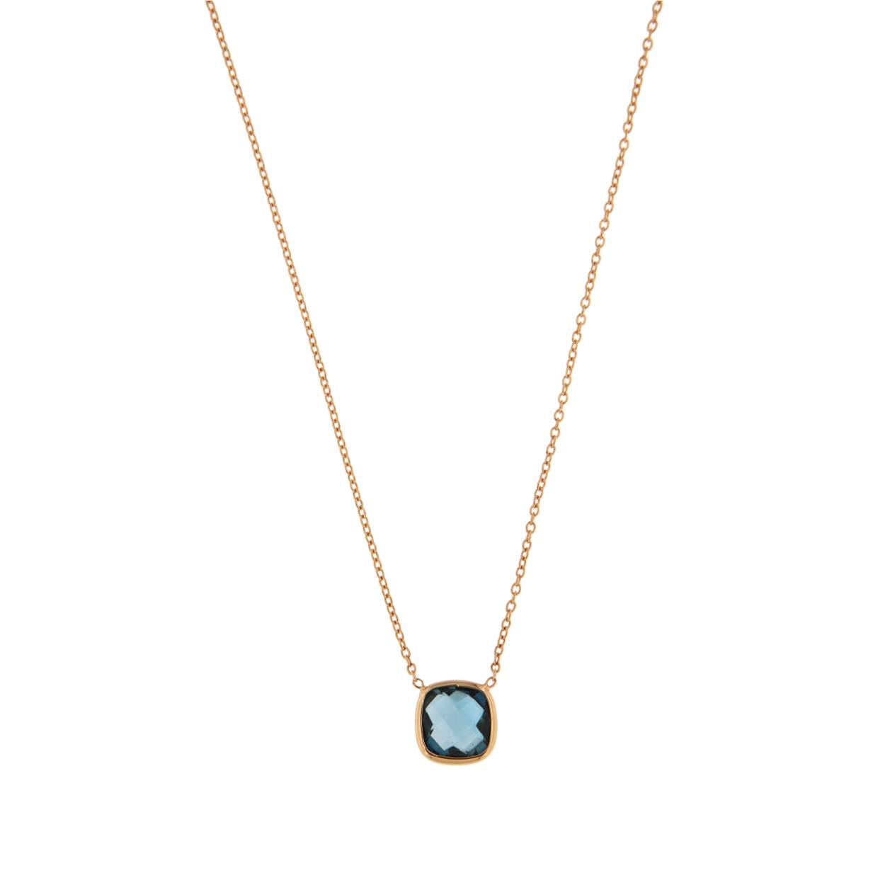 Collier 18kt topaas