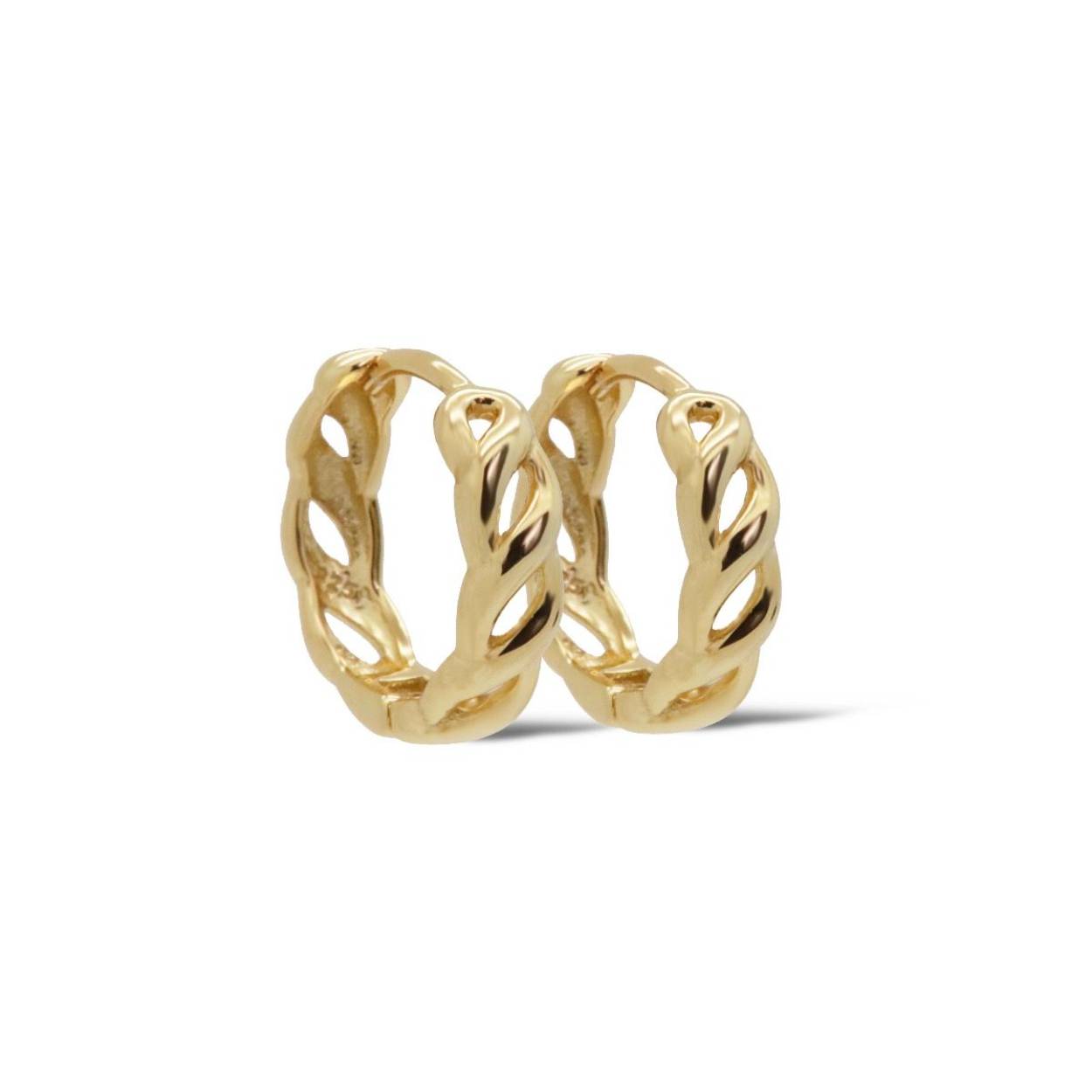 H429GP Karma oorringen | zilver verguld