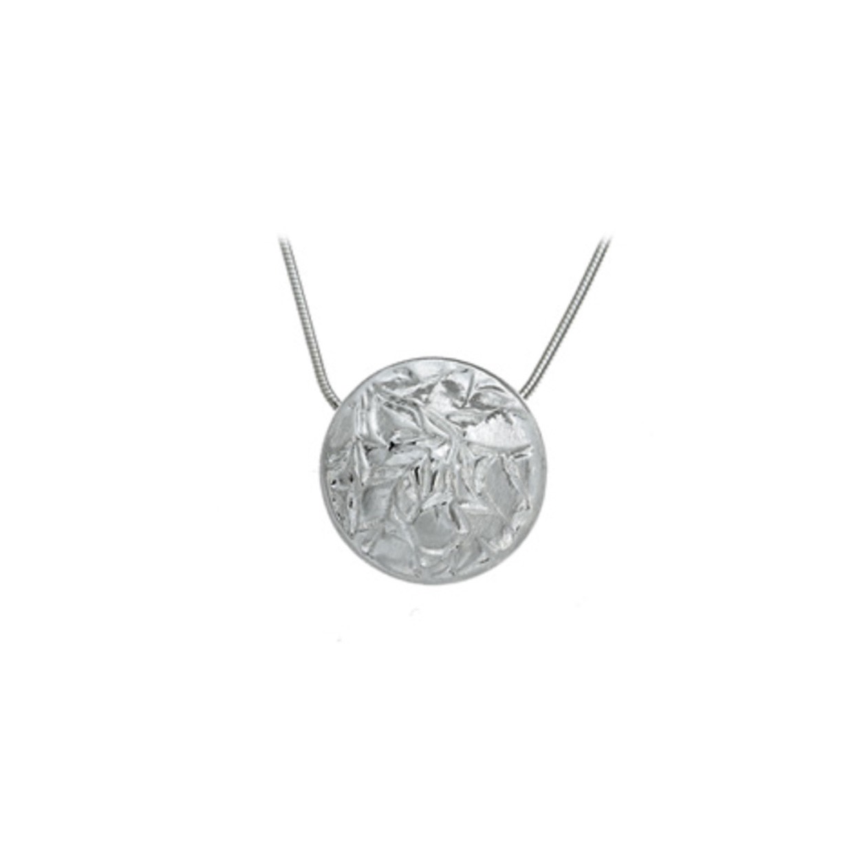 Zilveren collier met hanger
Doorsnede hanger 19mm